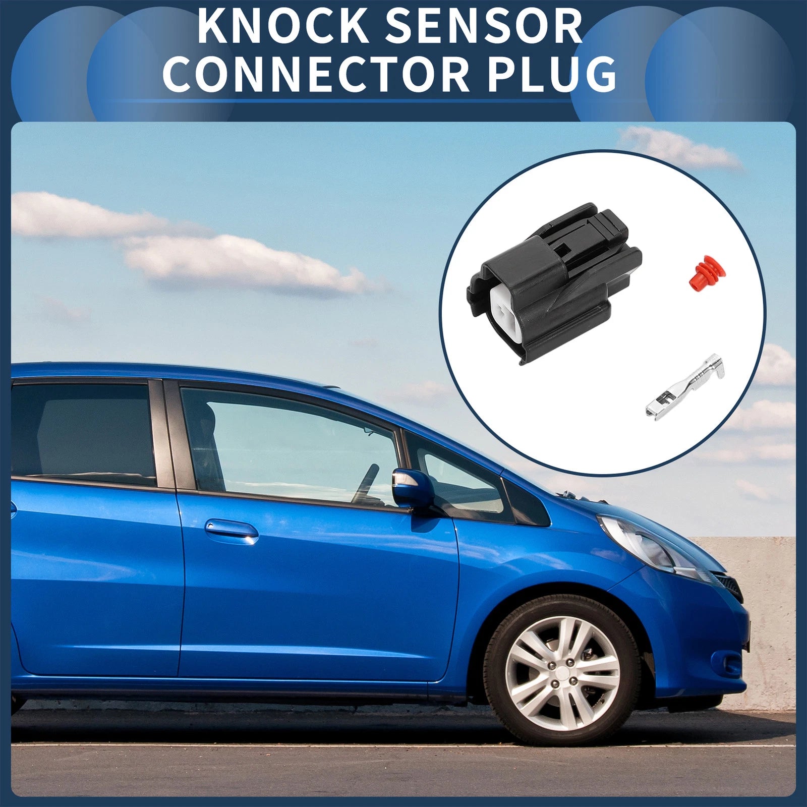 1 Pin Knock Sensor Connector Plug for Honda K20 (2000–2009)