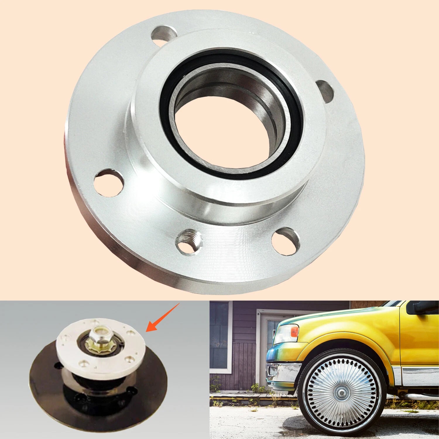 Wheel Spinner Complete Assembly Bearing Carriage for Dub Davin Spinners
