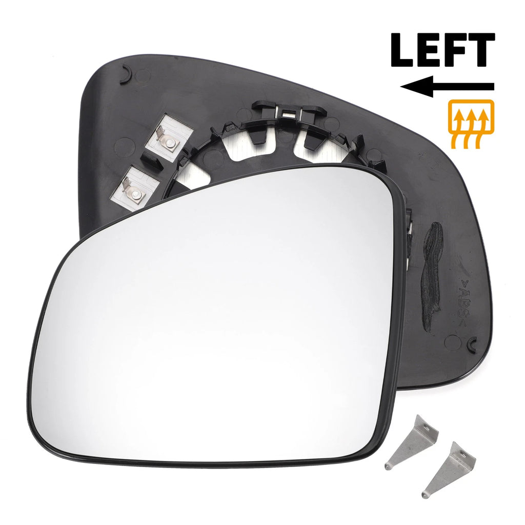 Left Side Heated White Mirror Glass for Renault Twingo (2014–2020)