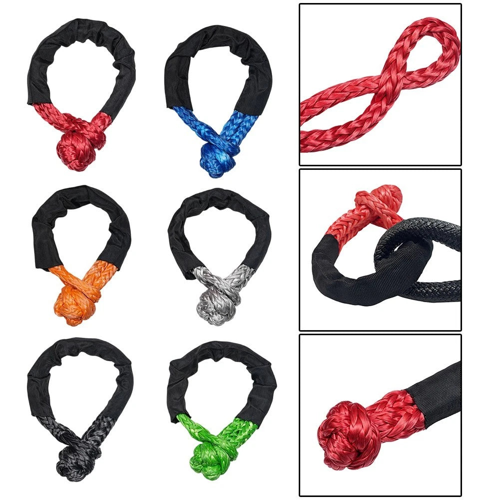 Soft Shackle Synthetic Tow Strap for SXS UTV ATV SUV (Off Road Recovery)