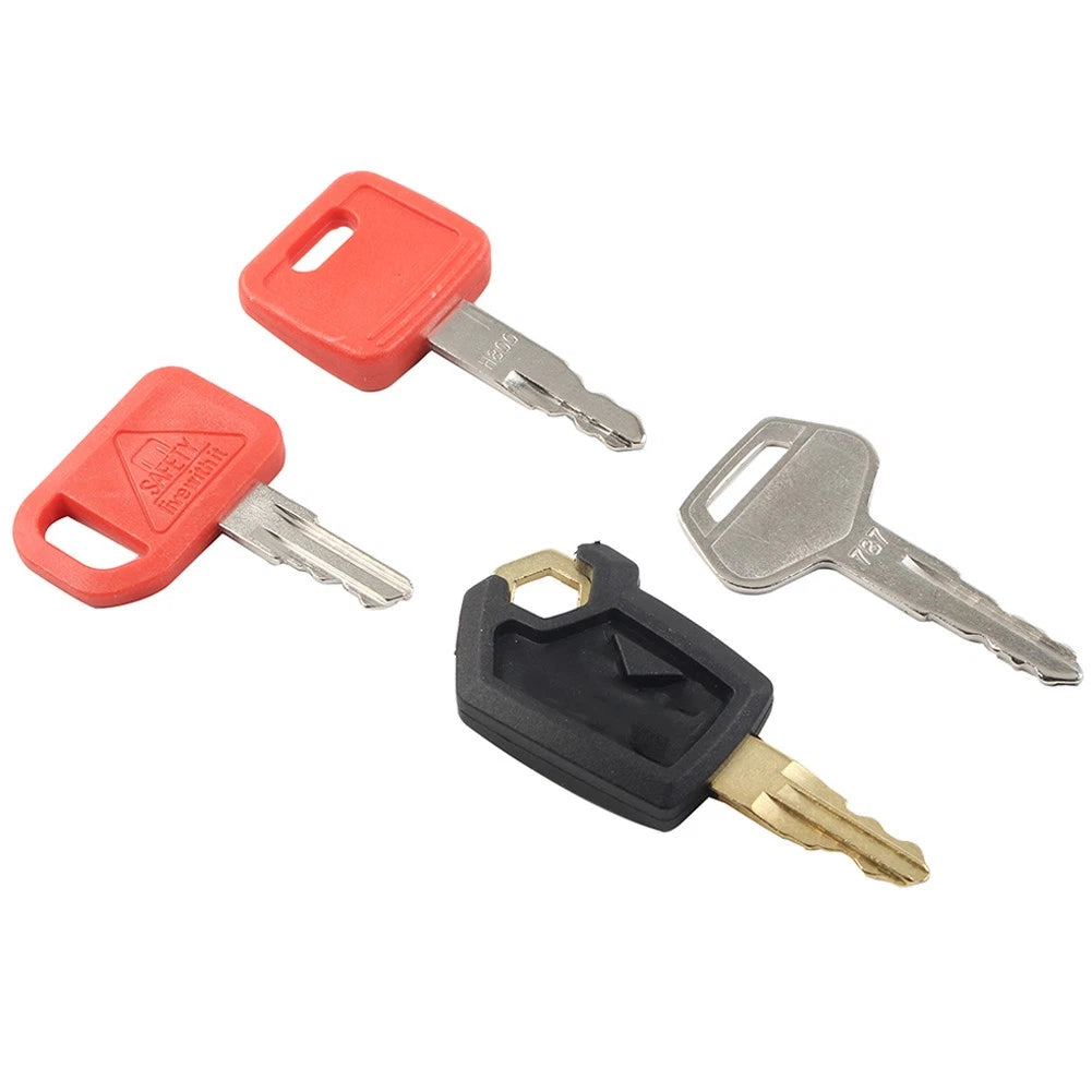4 Heavy Equipment Key Set For CAT For John Deere For Komatsu