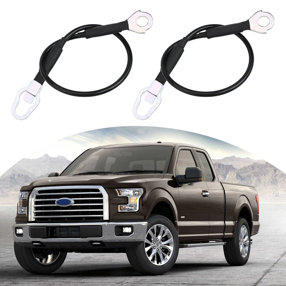 Tailgate Rear Support Cables for Ford Trucks (1983–1997)