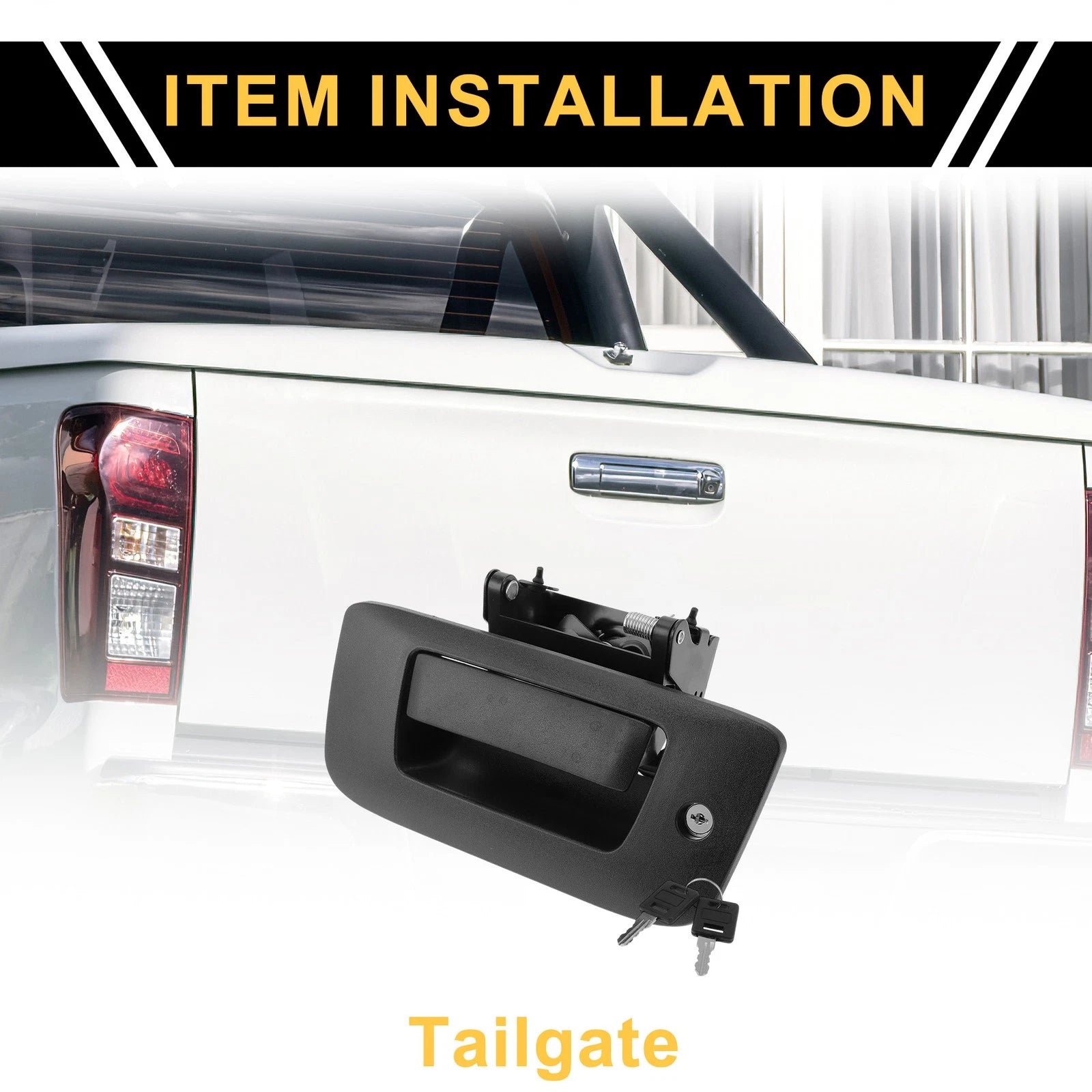 Liftgate Latch Tailgate Handle Replacement for Chevrolet Silverado for GMC Sierra (1999–2007)