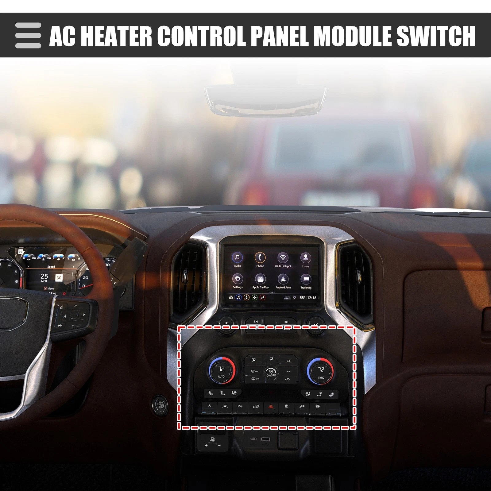 HVAC A/C Heater Climate Control Panel Replacement for Chevrolet Astro (1996–2005)