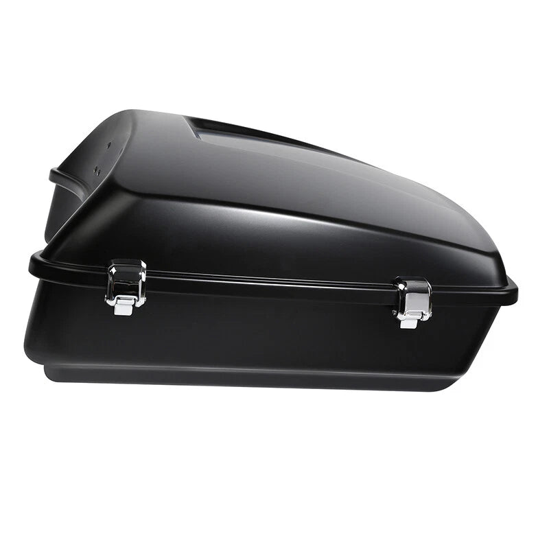 Chopped Trunk with Mount Rack for Harley Touring Glide (2014–2024) Black Denim