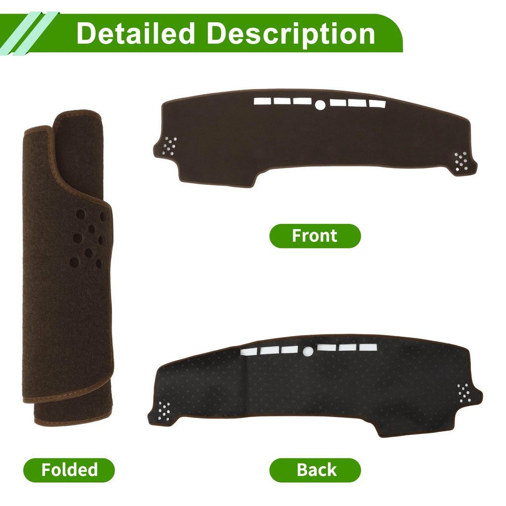 Dashboard Cover for Kia Sonet (2022–2025) Polyester Brown 1 Pc
