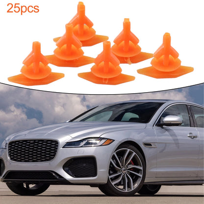 25Pcs Lower Door Seal Clips for Jaguar XF Orange Replacement