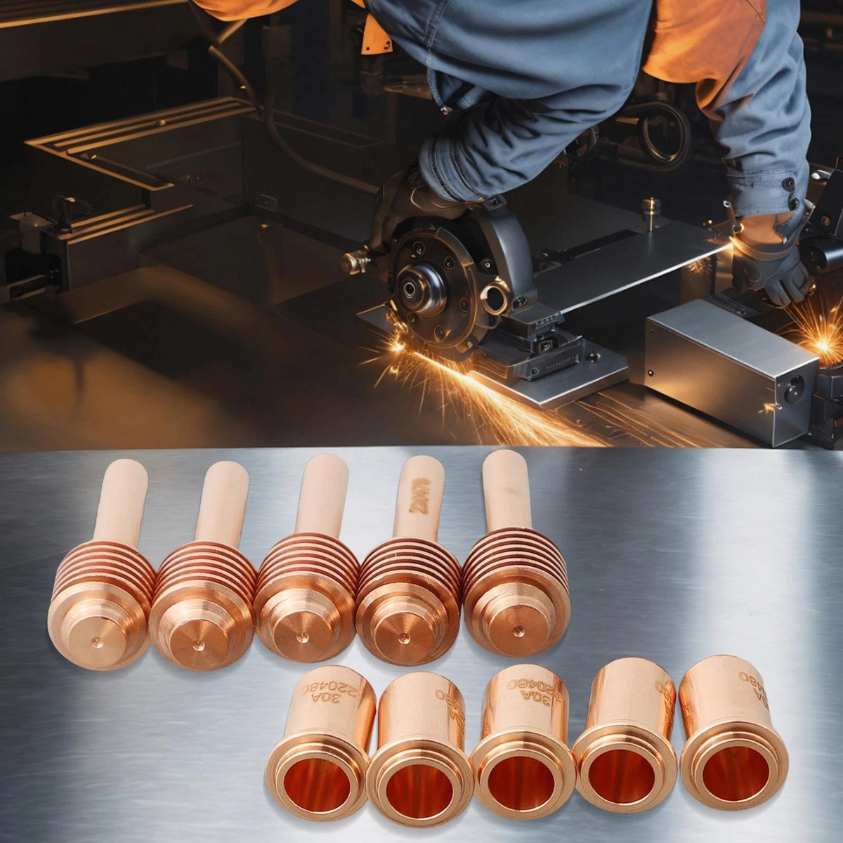 Nozzle Head Injector Plasma Tip 30 Electrodes 45A 65A for