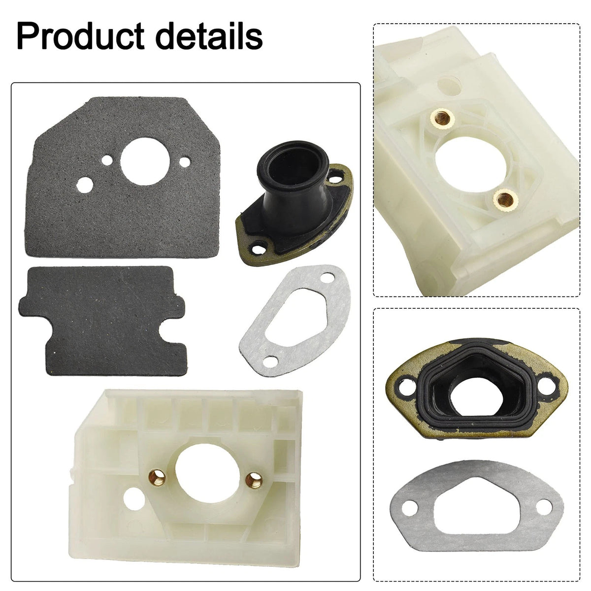 Carburetor Bracket Gaskets Kit for Chainsaw 4500 5200 5800