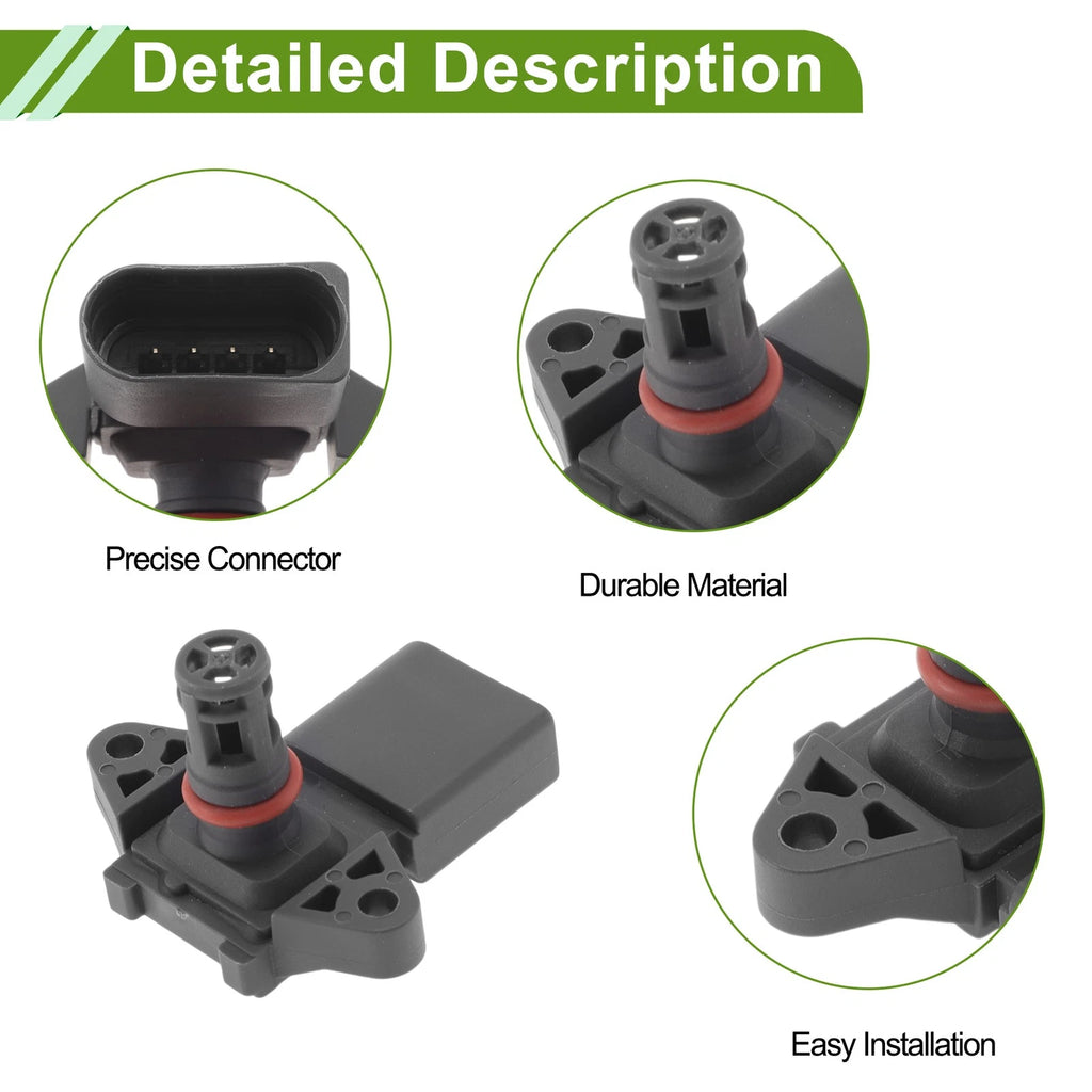 MAP Sensor 5WK969816 for Audi A4 (2002–2004) 3.2 FSI