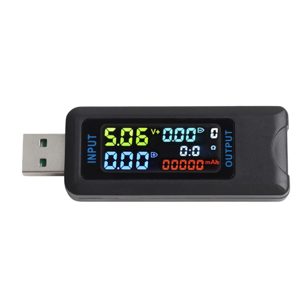 USB C digital voltmeter for fast charging protocols detection