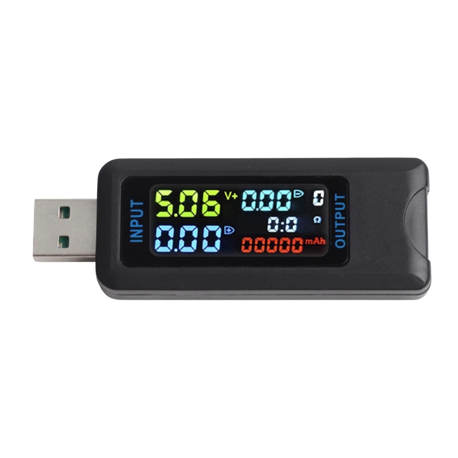 USB C digital voltmeter for fast charging protocols detection