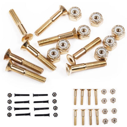 16Pcs Replacement Screws and Nuts Set for Skateboard and Longboard