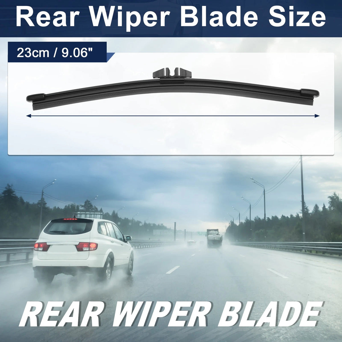 9" Rear Windshield Wiper for Ford Bronco (2021–2025) M1PZ17528FA Rubber
