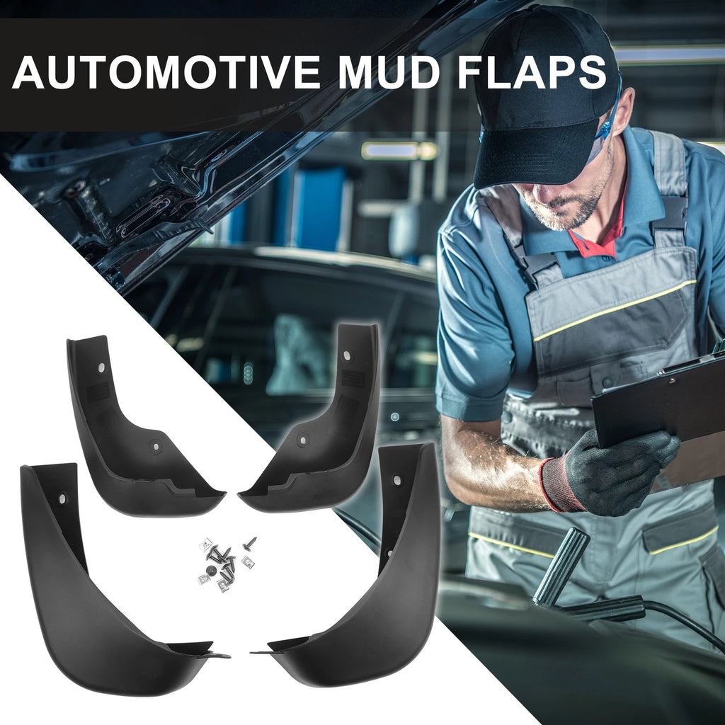 Front Rear Side Mud Flap Splash Guards Replacement for Volkswagen Golf (2015–2017)