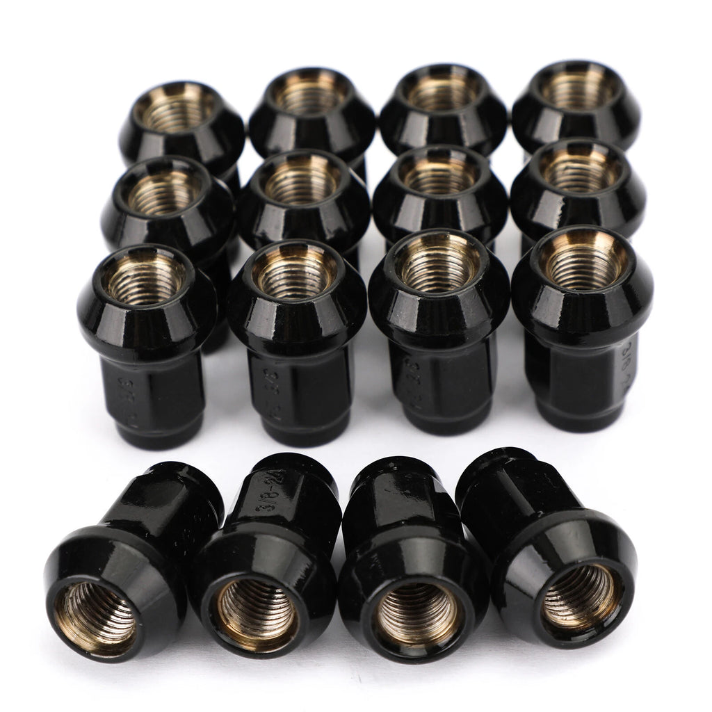 16pcs 3/8"-24 Tapered Lug Nuts for Polaris Ranger RZR 570 800 XP900