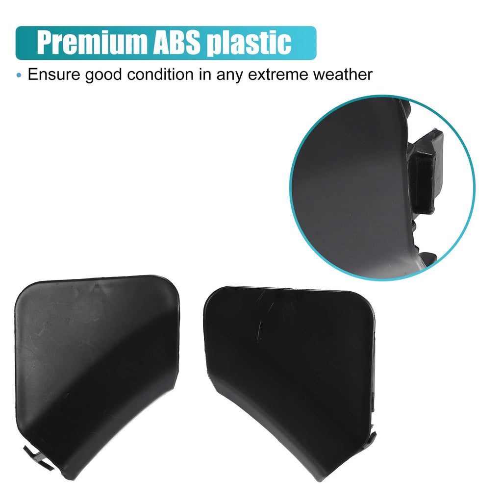 Front Bumper Tow Hook Cover Pair Unpainted for Toyota Highlander (2010–2020)