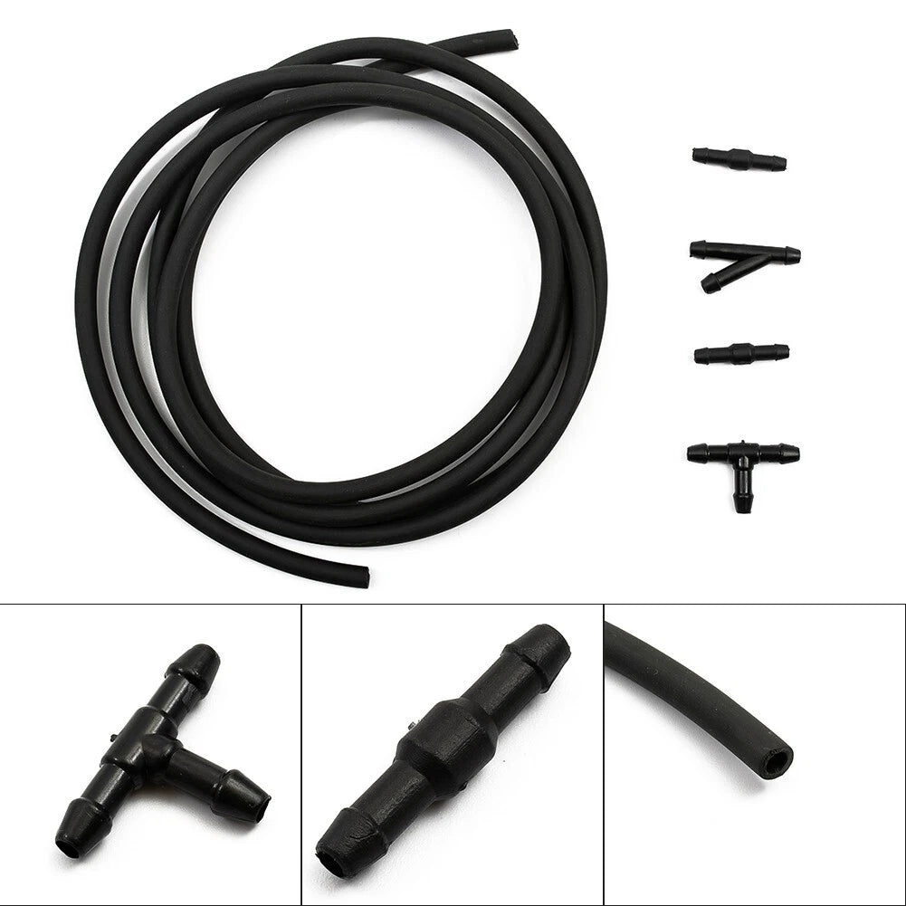 2M Windshield Wiper Washer Spray Hose with Connector for TY Nozzle Pump