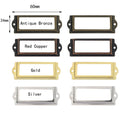 12/48pcs Drawer Cabinet Label Pull Frame Handle File Name Card Holder 6024mm