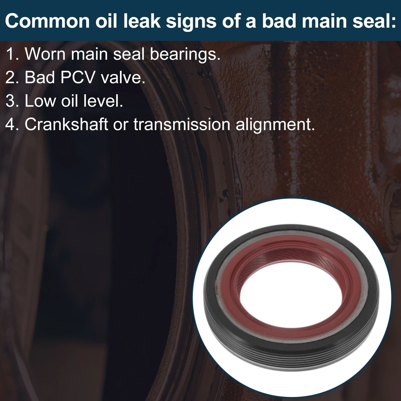 Front Crankshaft Oil Seal for Chevrolet Corsa (1994–2002) Engine Main Seal