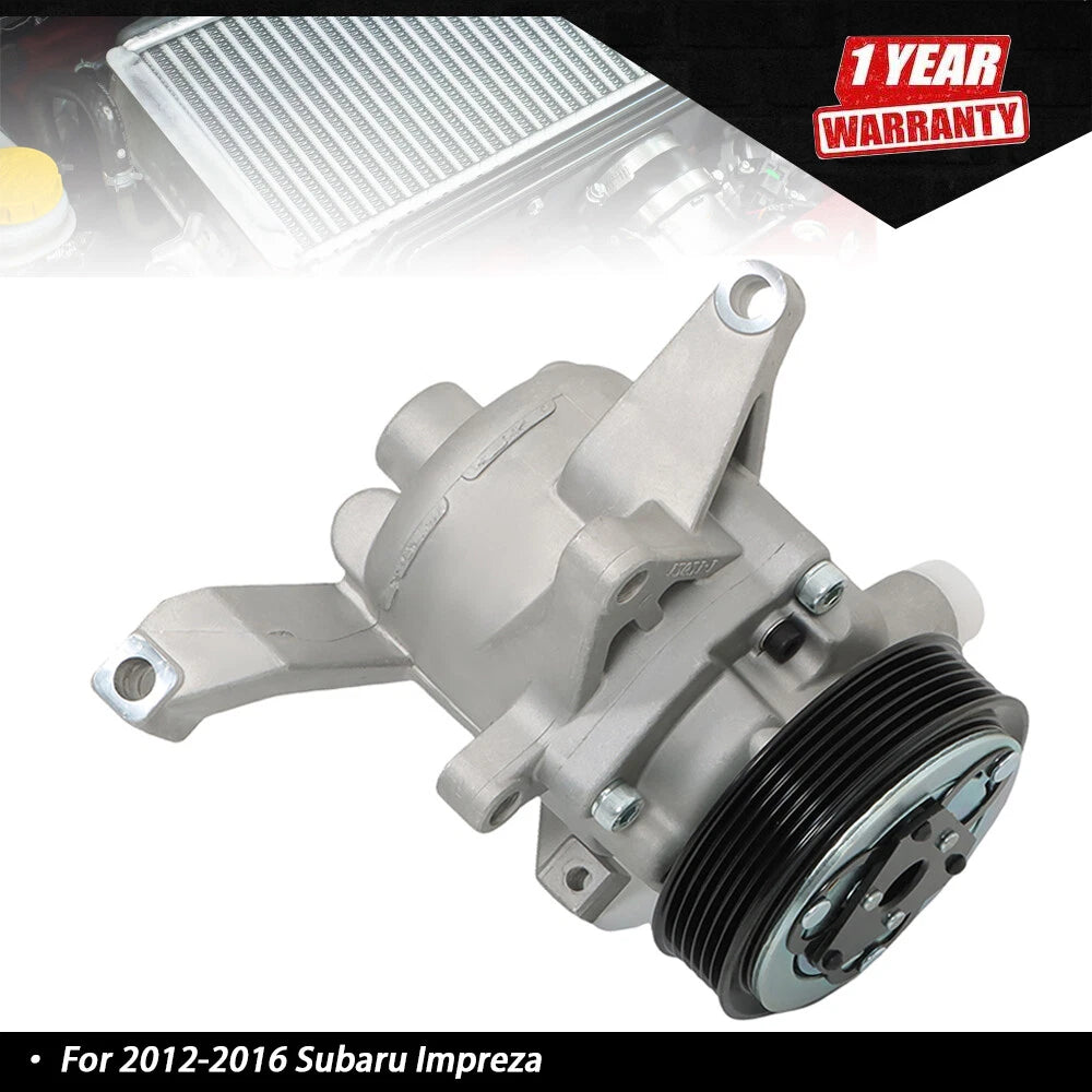 A/C Compressor & Clutch for Subaru Impreza (2012–2016) 2.0L 2.5L H4