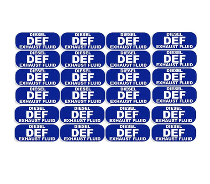 24Pcs DEF Diesel Exhaust Fluid Sticker Decal for All Vehicles