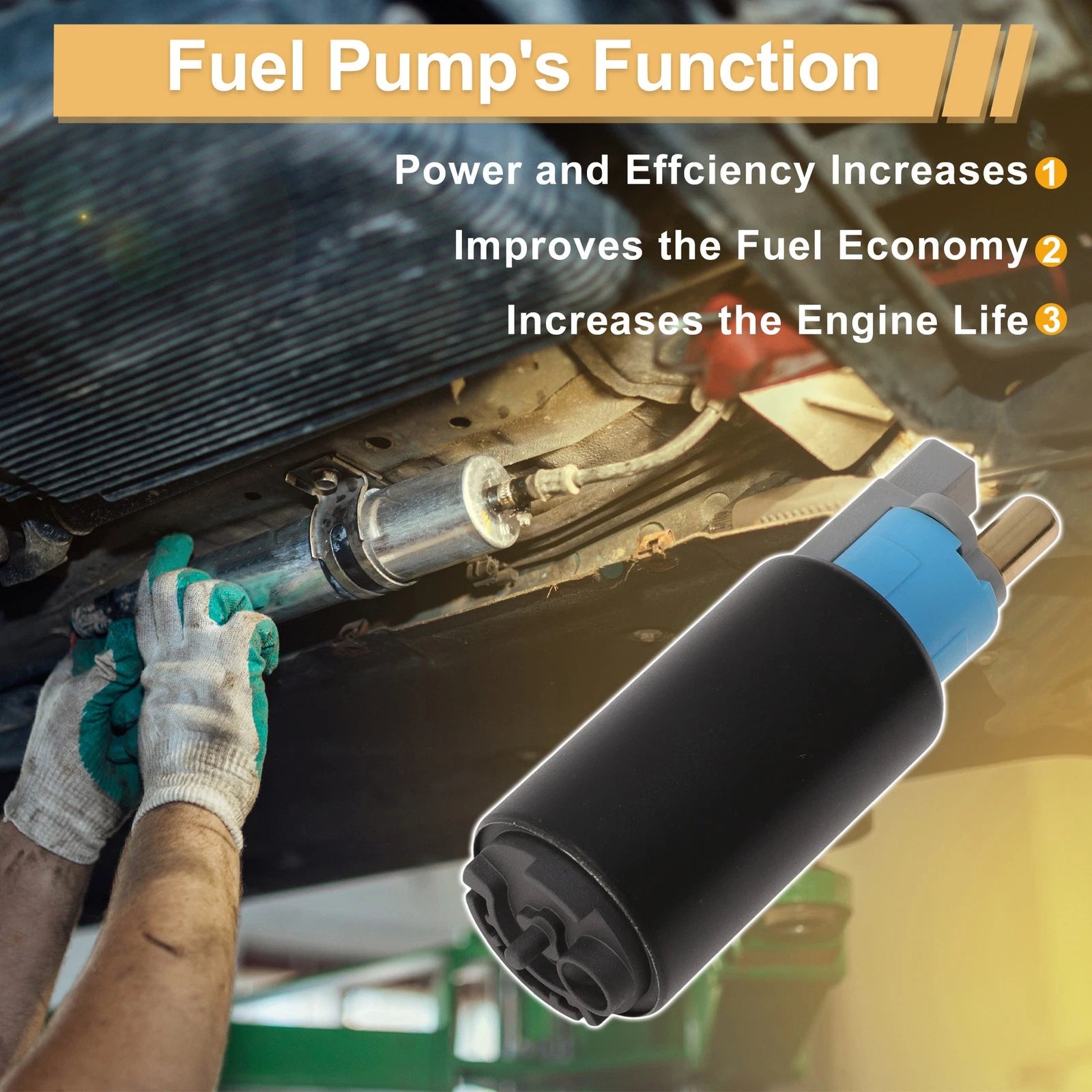 Fuel Pump Replacement for Toyota Scepter (1991–1996) Metal Assembly