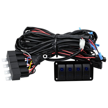 LED Light Bar Wiring Harness Kit for Universal Vehicles (12V)