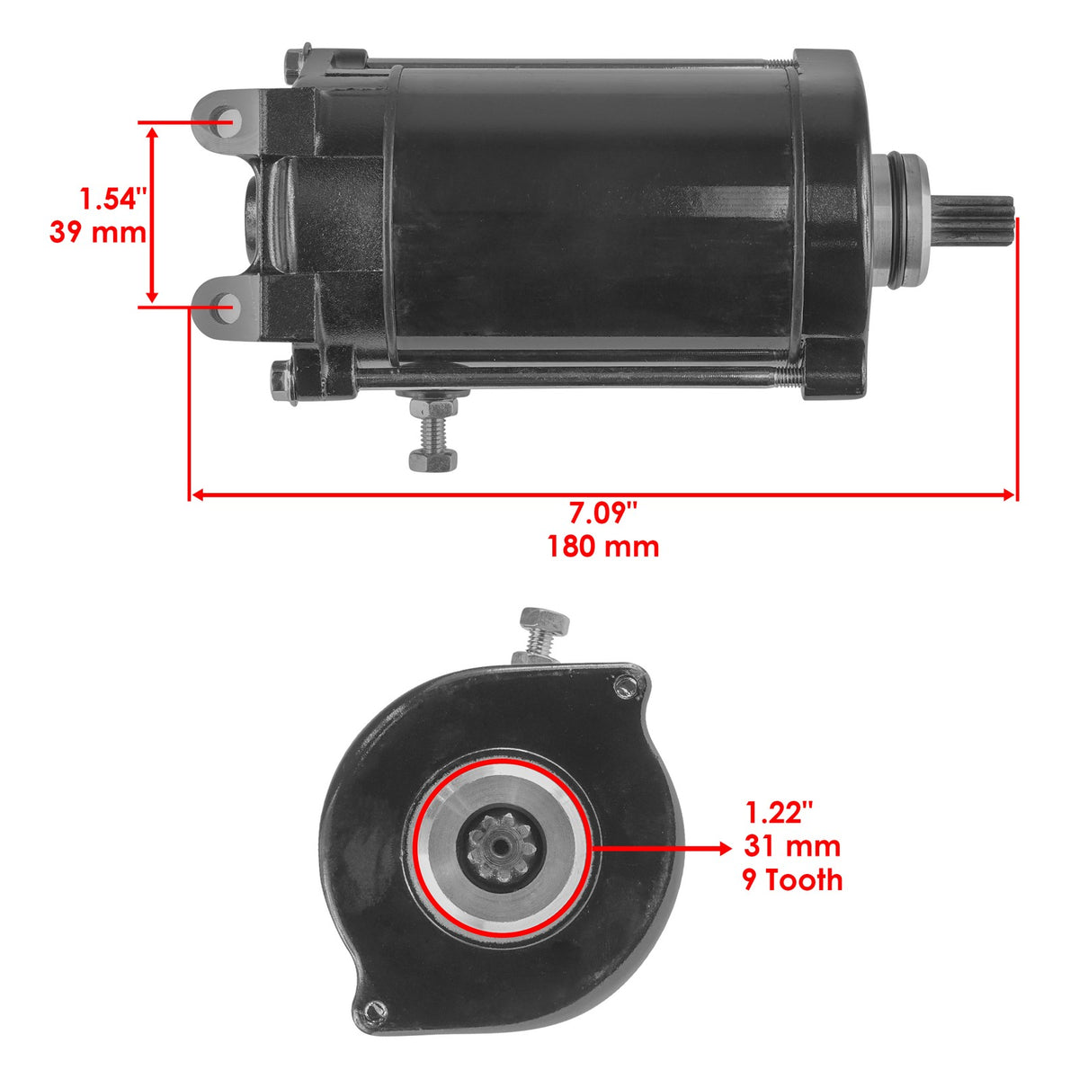 Caltric Starter Replacement for Kawasaki KLX650 650Cc (1993–1996)