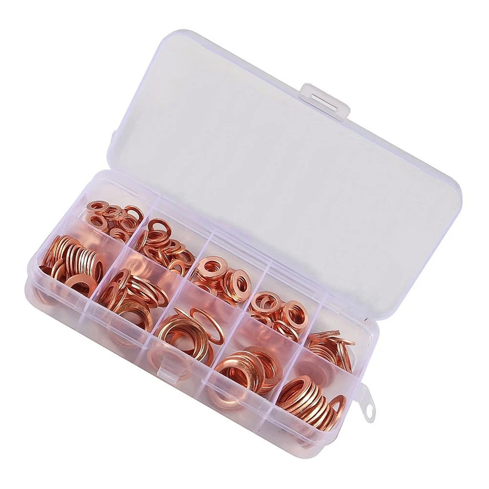50 Pieces Copper Flat Washers for Electrical Appliances