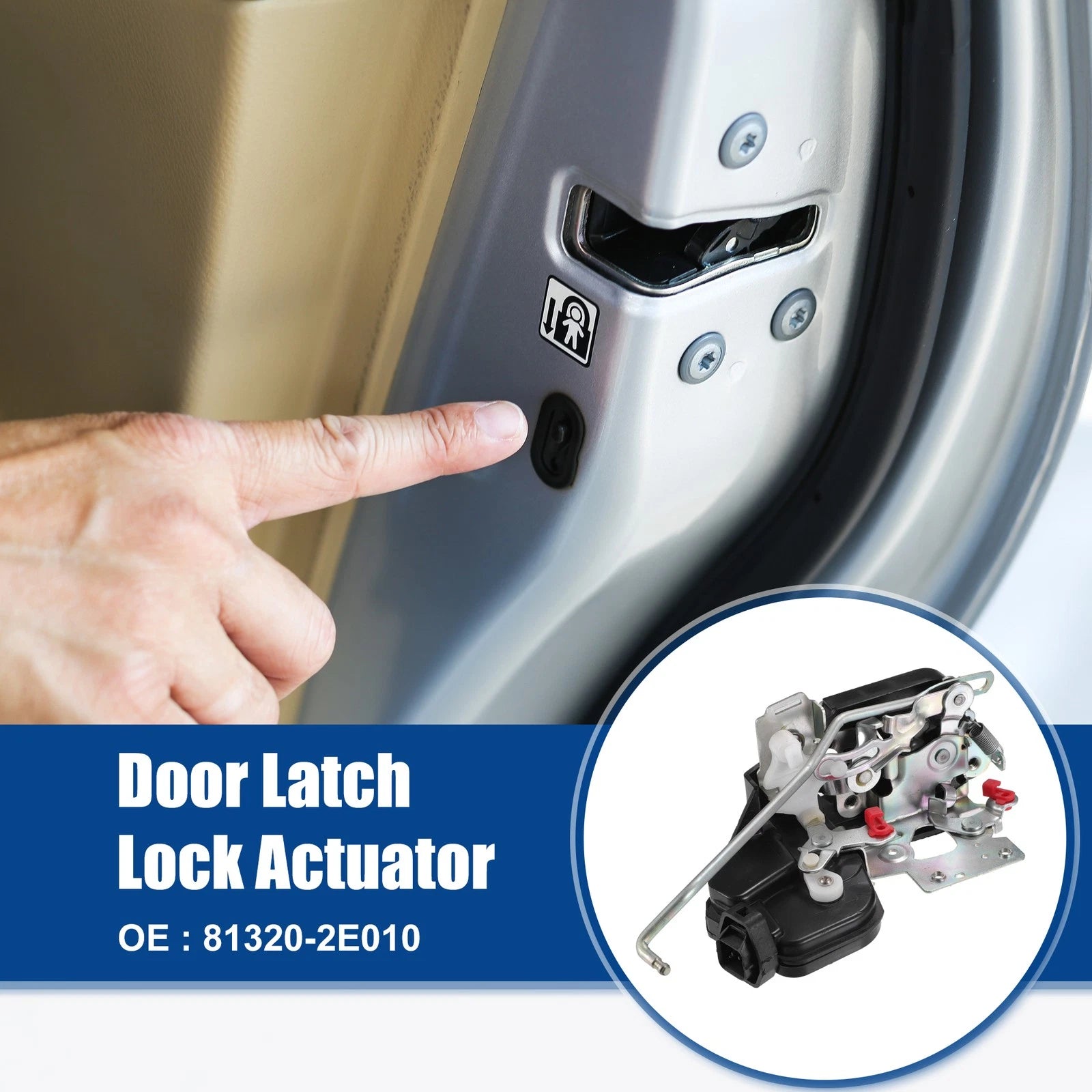 Front Right Power Door Lock Latch Actuator for Hyundai Tucson (2005–2009)