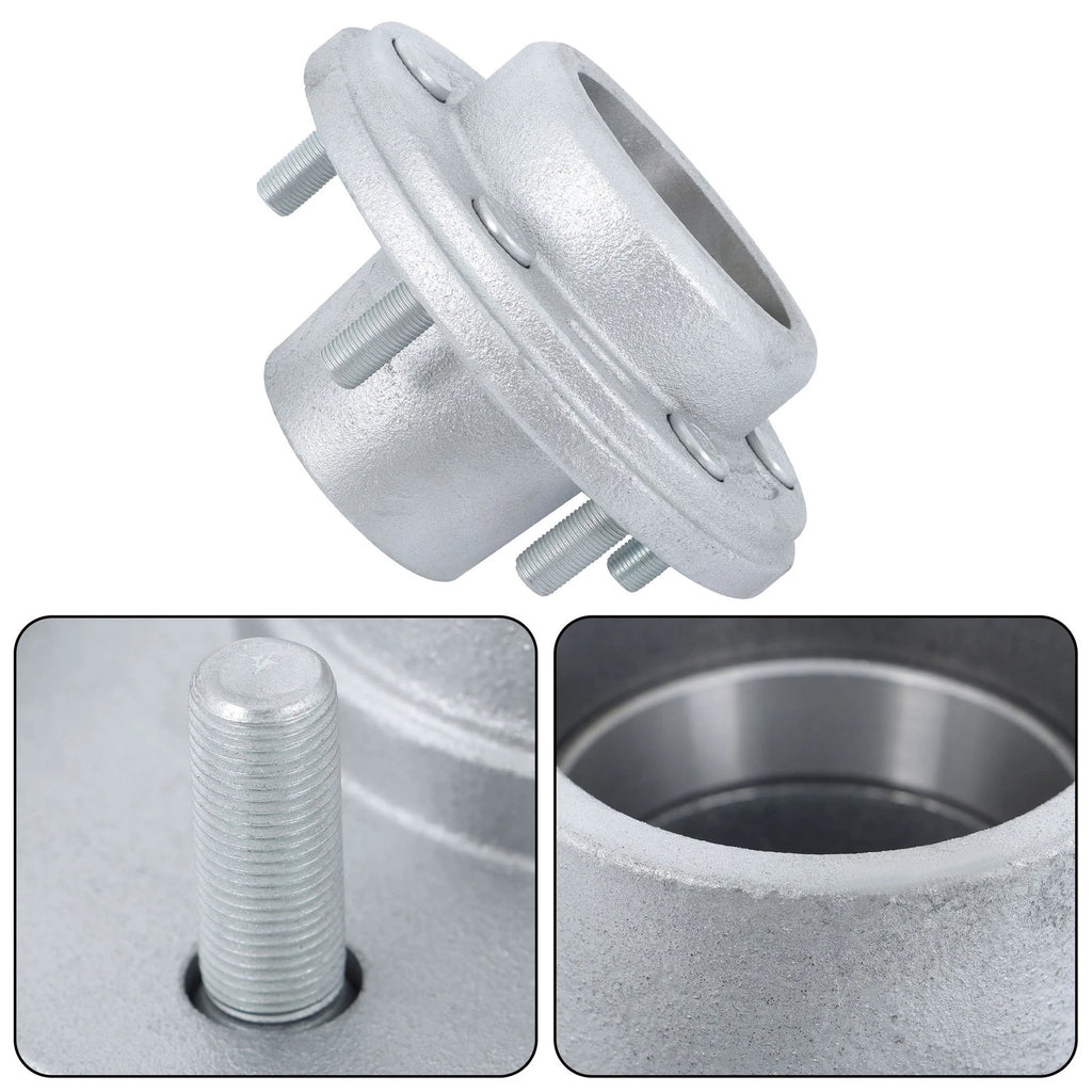 6 on 5.5" Galvanized Trailer Hub Kit for 5200-6000lbs Spindle w/ Bearings
