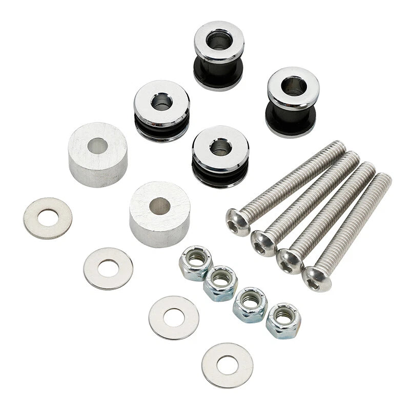 Sissy Bar Rack Docking Hardware Kit for Harley Softail (FLSTC, FXSTSB, FXSTC, FLSTF)