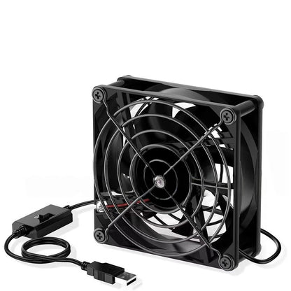 USB Powered Adjustable Fan for Laptop Router PC (Compact Spaces)