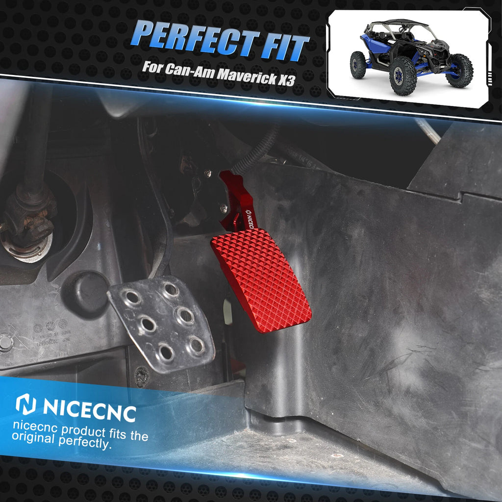 Throttle Pedal Extender for Can-Am Maverick X3 (2017–2023)