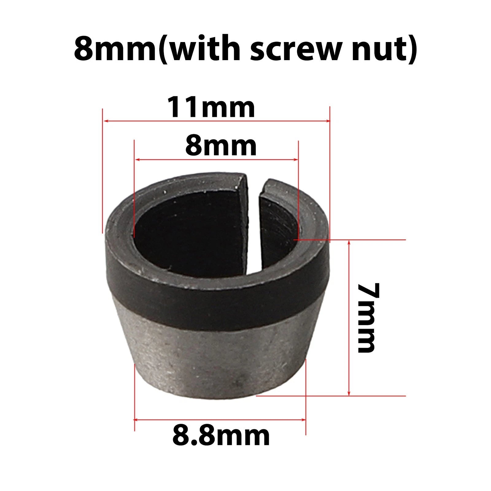 Collet Chuck Adapter with Nut for Various Applications (13mm×12mm×7mm)