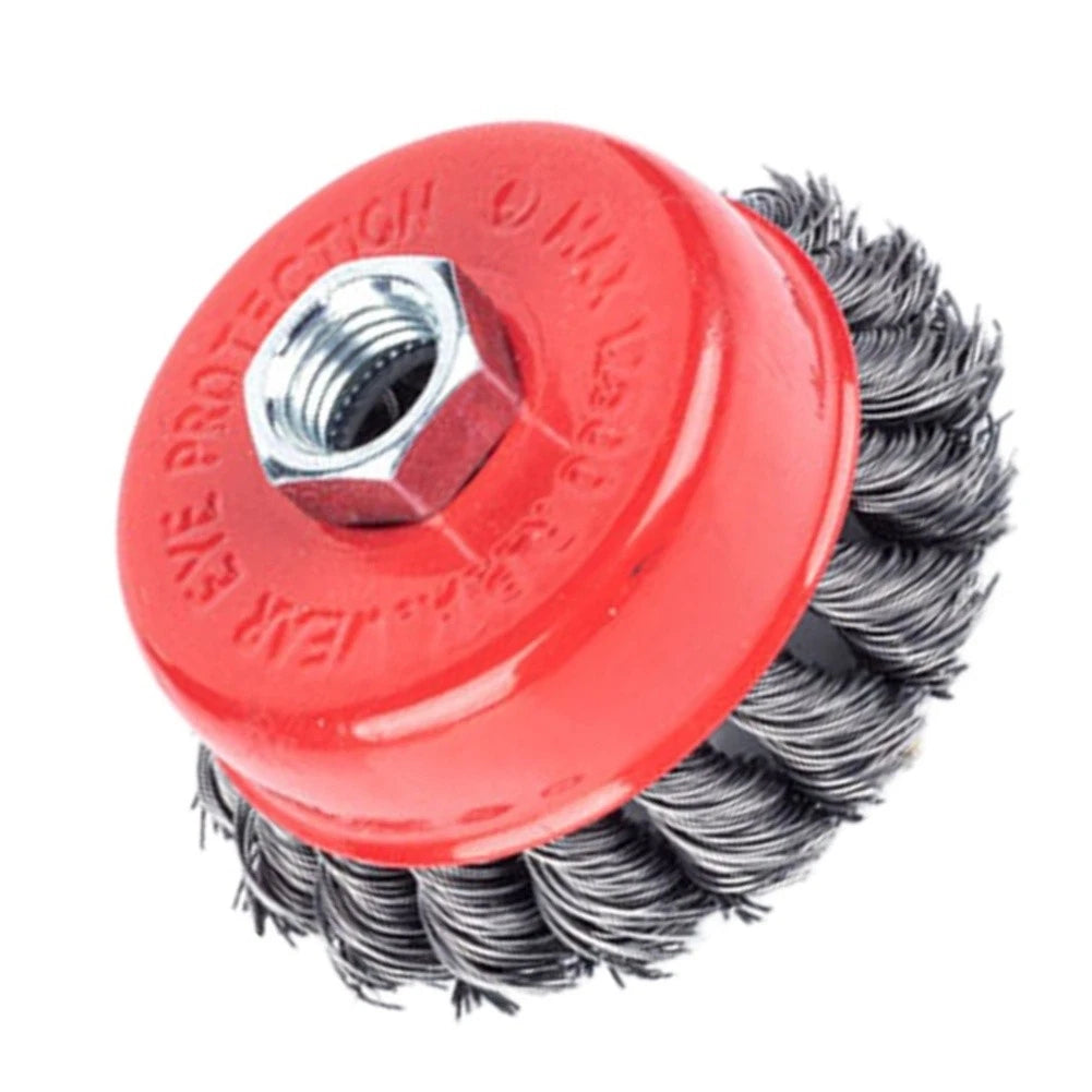 Rust Removal Wire Cup Brush for Grinder M14x2 Arbor (75-150mm)