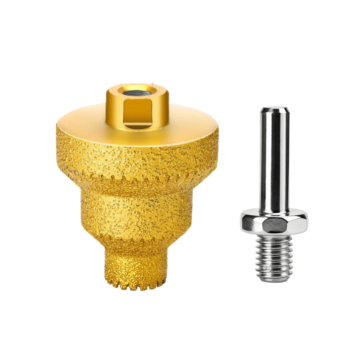 Step Drill Bit Set (20/35/50mm) with Hand Drill Adapter for Tile Granite