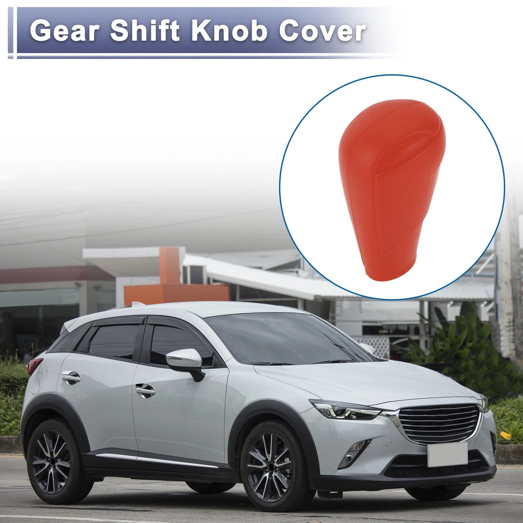 Automatic Shift Knob Cover Red Silicone Replacement for Mazda 3 (2014–2019)