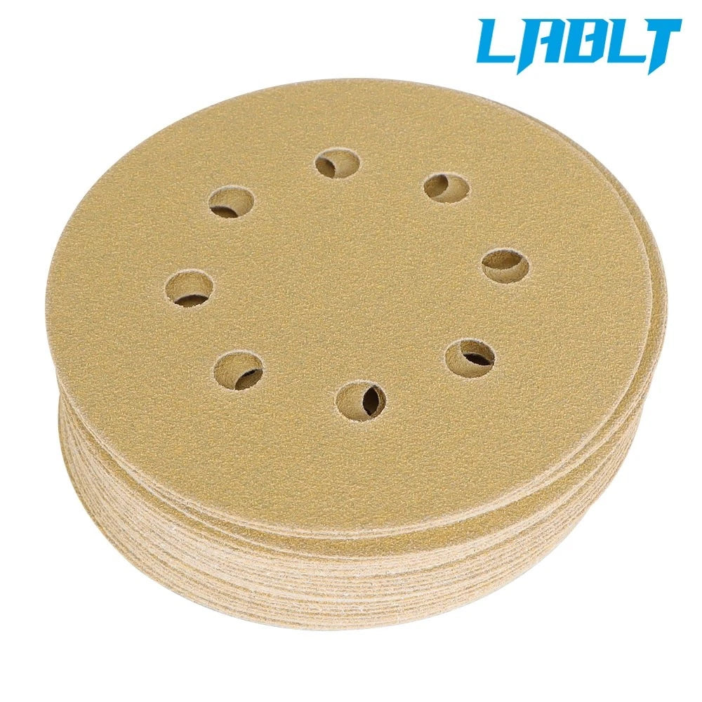 Set of 100 5" 120 Grit Dustless Hook and Loop Sanding Discs
