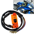 7/8" Handlebar Motorcycle Ignition Switch On Off Starter Engine Universal Orange