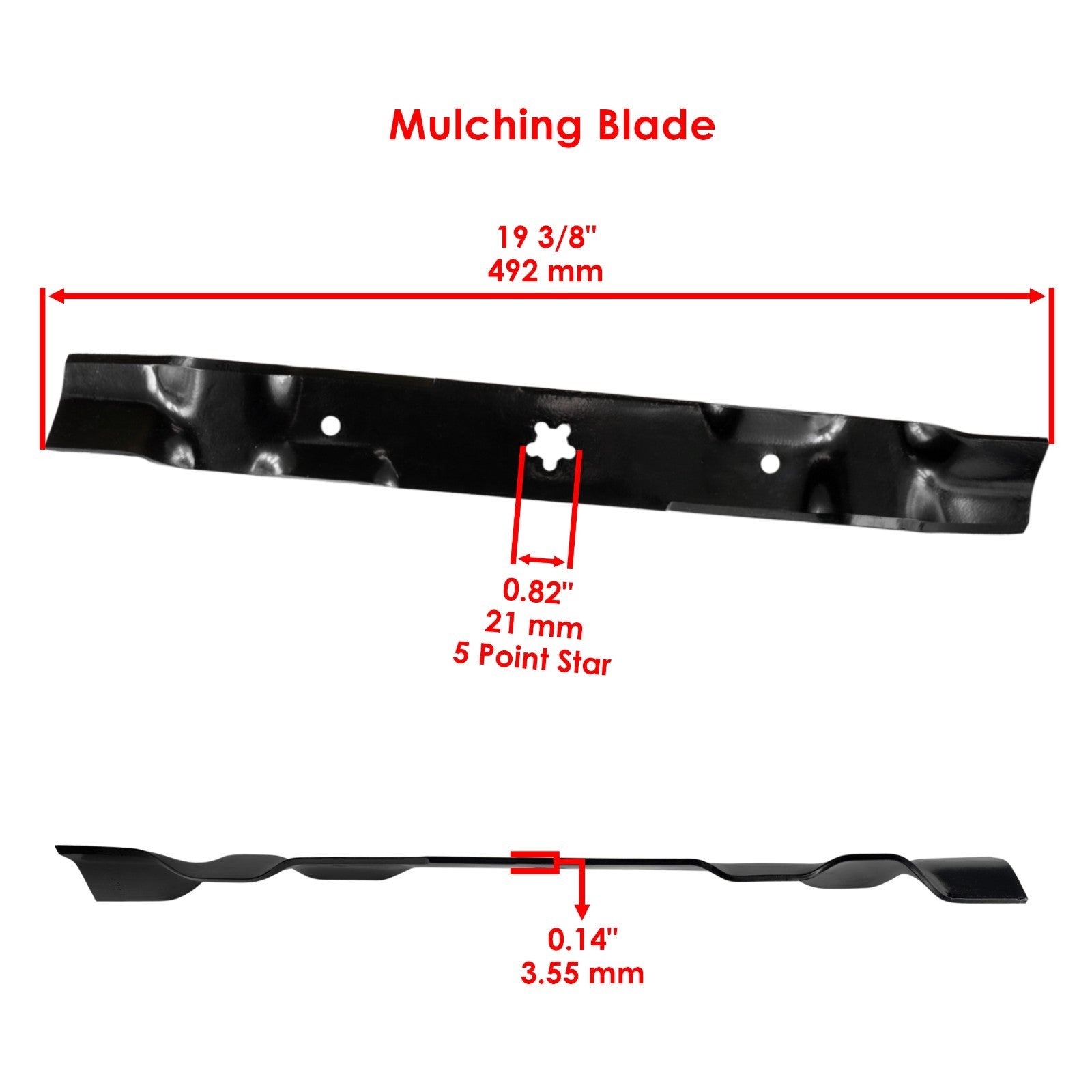 38 Inch Deck Blade Replacement for Husqvarna AYP and Poulan (1995–2015)