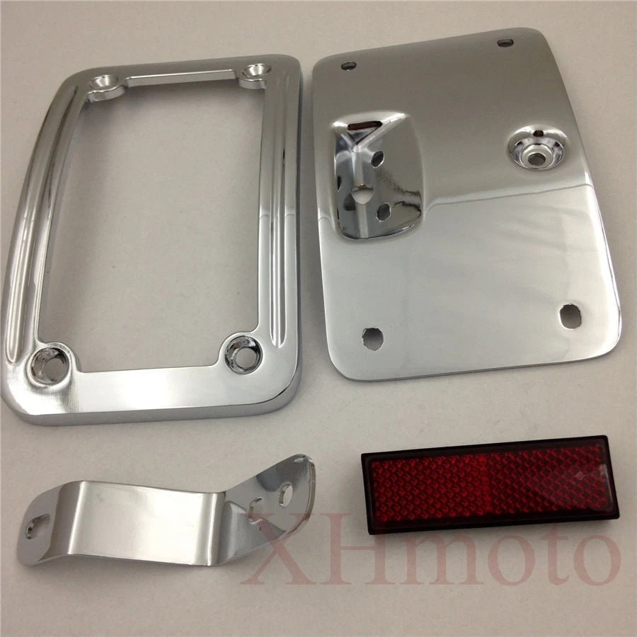 Chrome License Plate Bracket for Harley Softail FLSTSC, FLSTN (2005–2007)