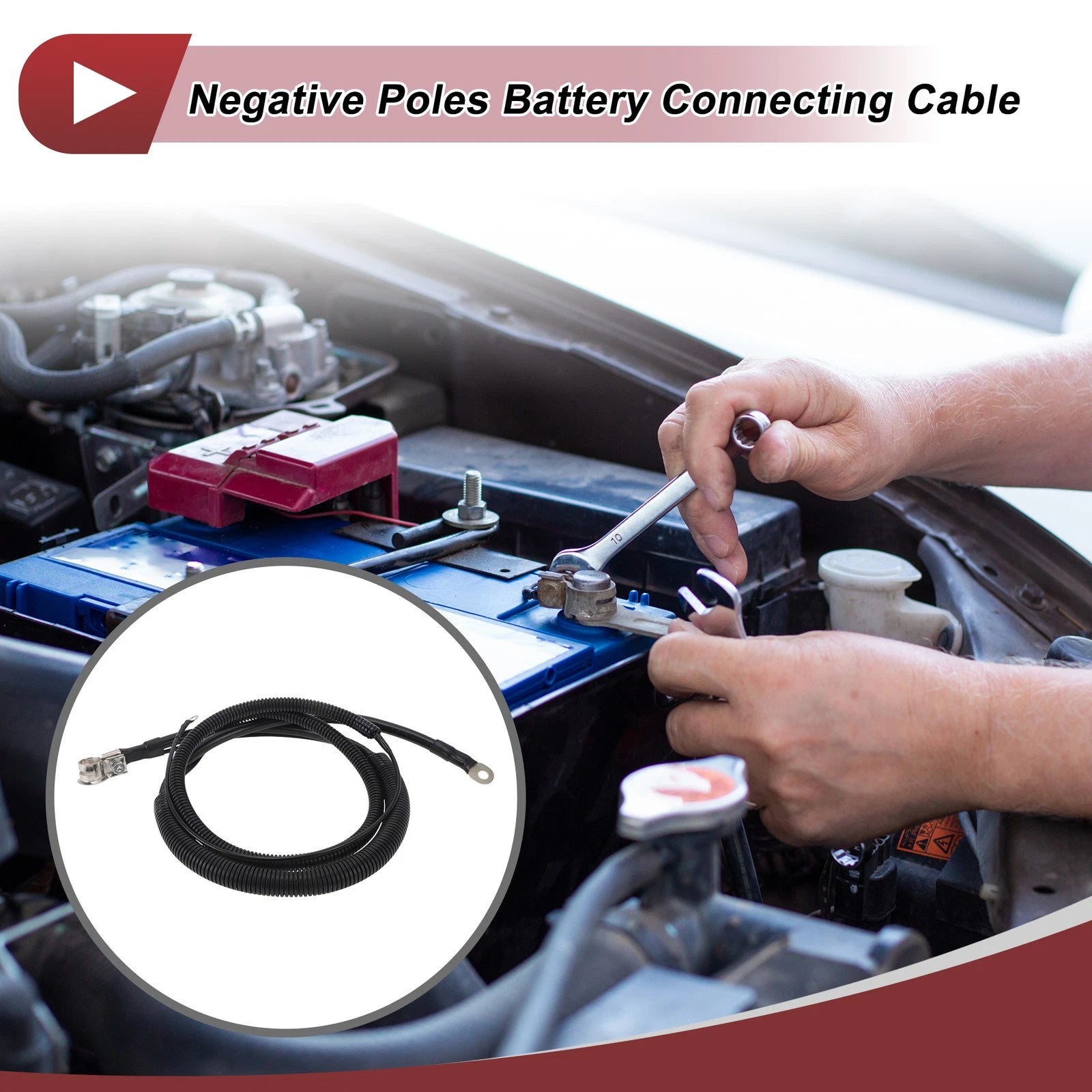 Negative Battery Connecting Cable for Chevrolet Silverado 2500 HD (2007–2013)