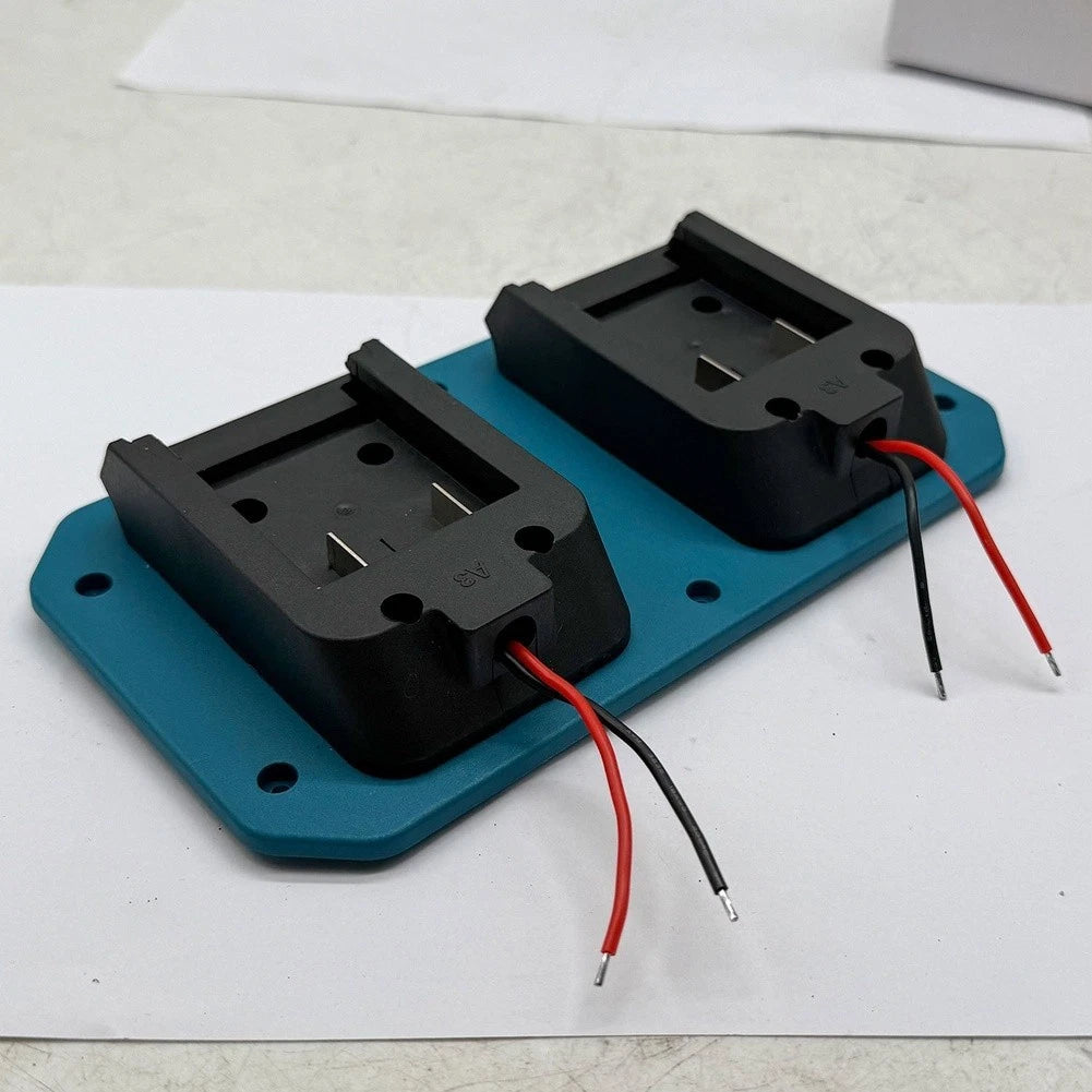 Dual Battery Wall Mount Holder Stand for Universal Use (Metal/Plastic)