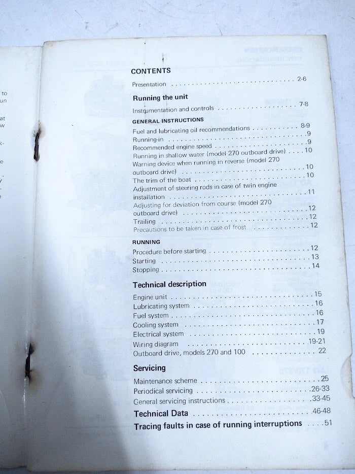 Volvo Penta Aquamatic Instruction Book 2388B
