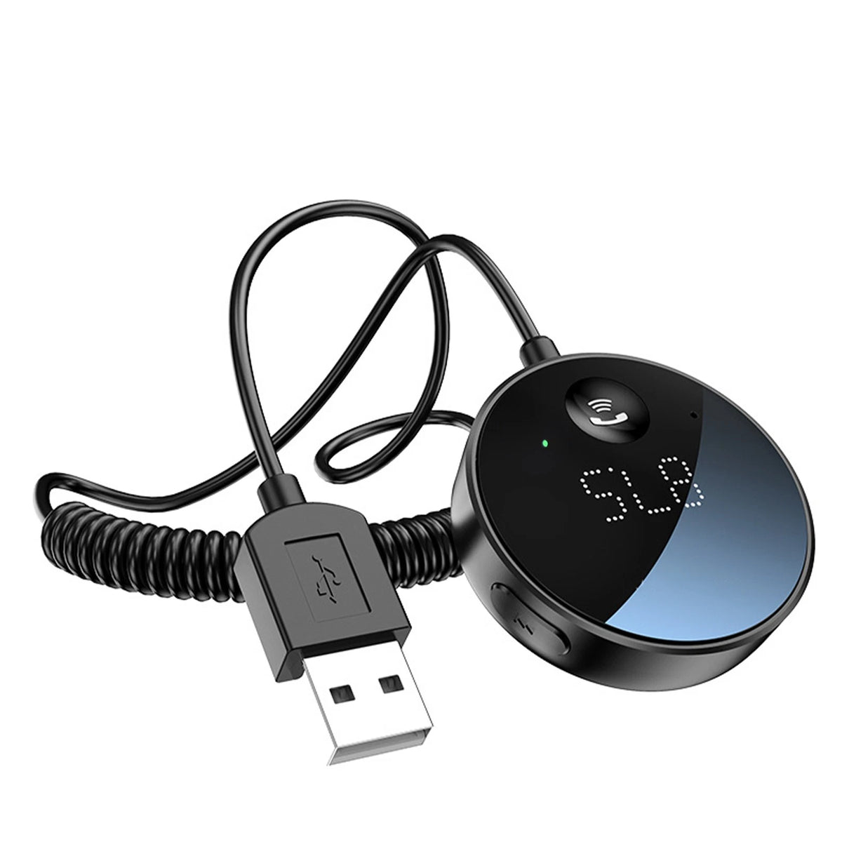 Bluetooth 5.0 Wireless FM Transmitter for Car with LCD Display Adapter