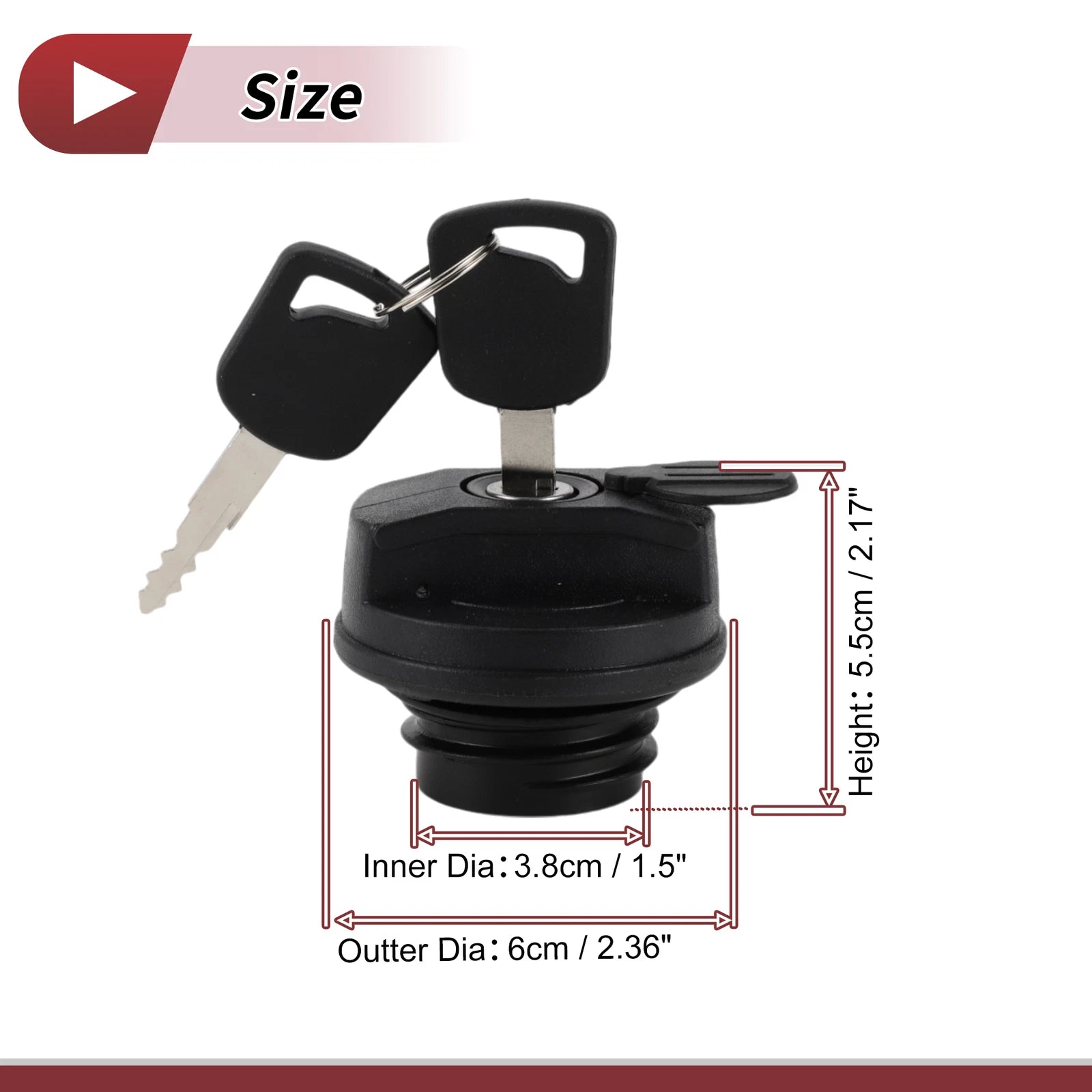 Locking Gas Cap for Suzuki APV Carry (2000–2023) - Includes 2 Keys