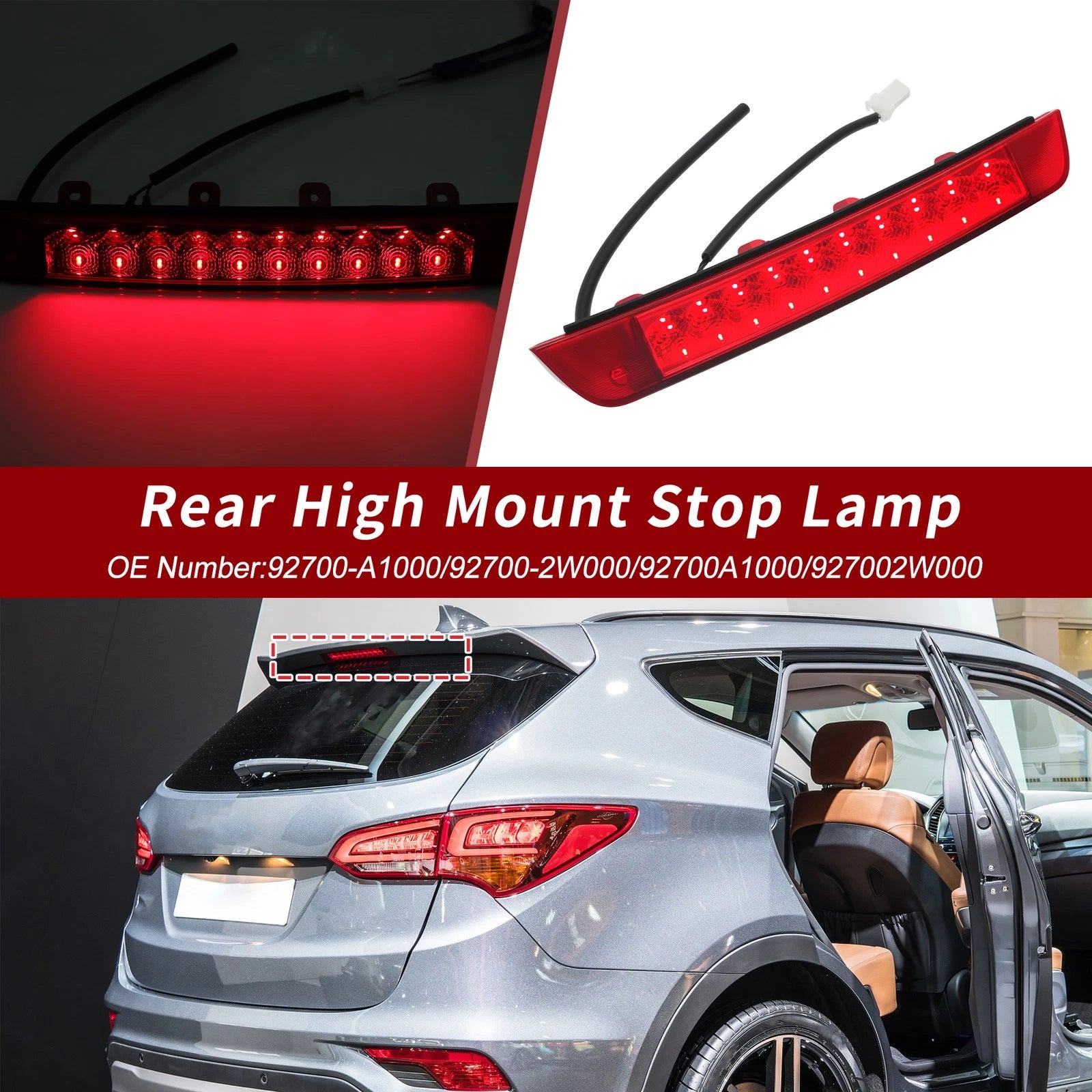 LED Third Brake Light for Hyundai Santa Fe (2013–2018) 92700-A1000
