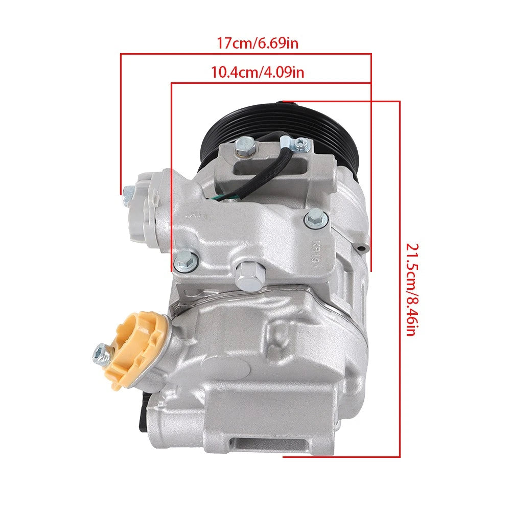 A/C Compressor & Clutch for Ford Taurus Explorer Flex (2013–2019) 7SBH17